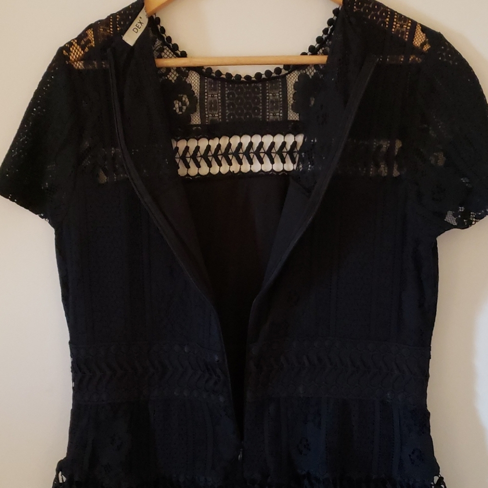 BLACK LACE DRESS - Picture 4 of 6